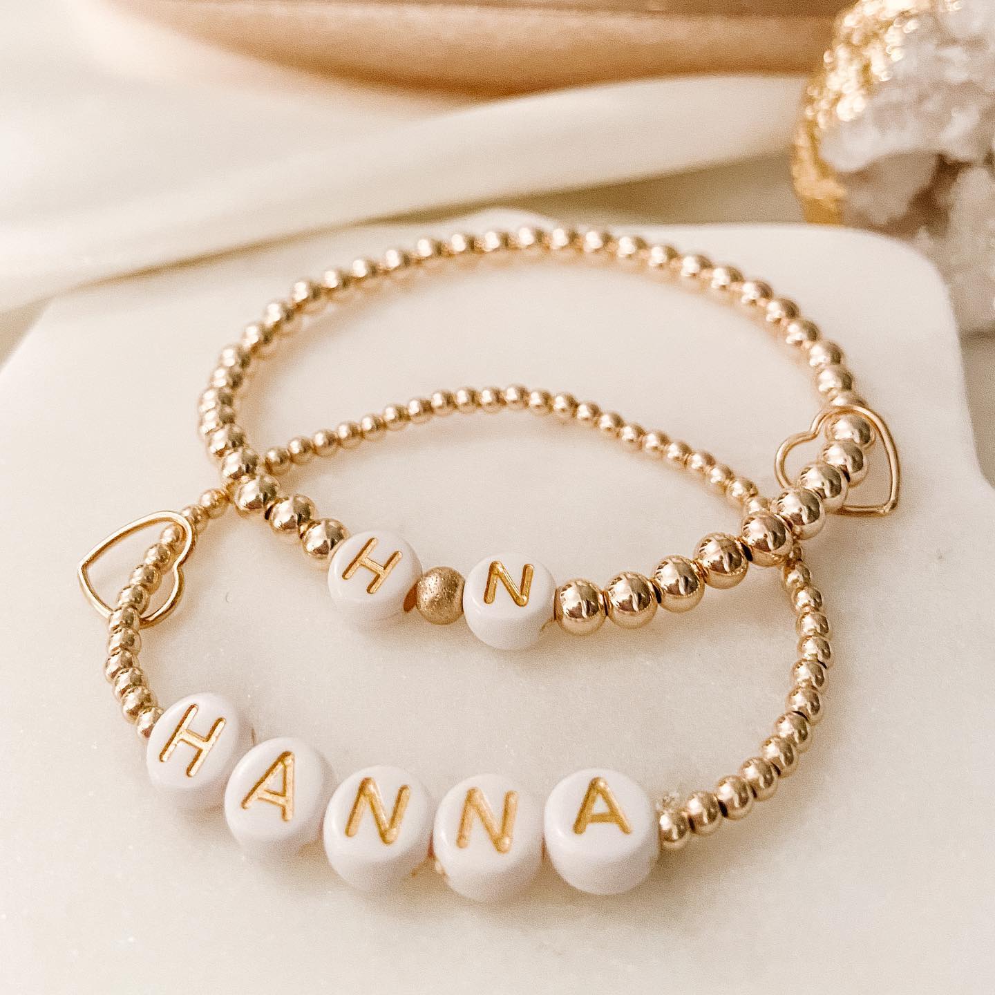 Mommy and 2025 me gold bracelets
