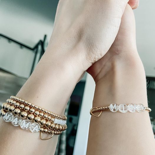 Name bracelet shop maker gold